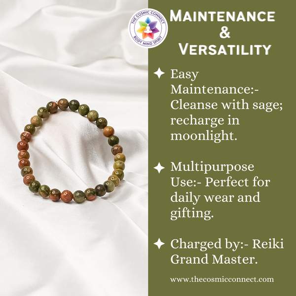 Unakite Healing Bracelet – Emotional Healing, Balance & Spiritual Growth 5
