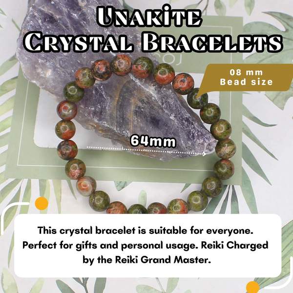 Unakite Healing Bracelet – Emotional Healing, Balance & Spiritual Growth 9