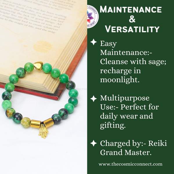 Variscite Healing Bracelet – Stress Relief, Emotional Healing & Spiritual Growth 10