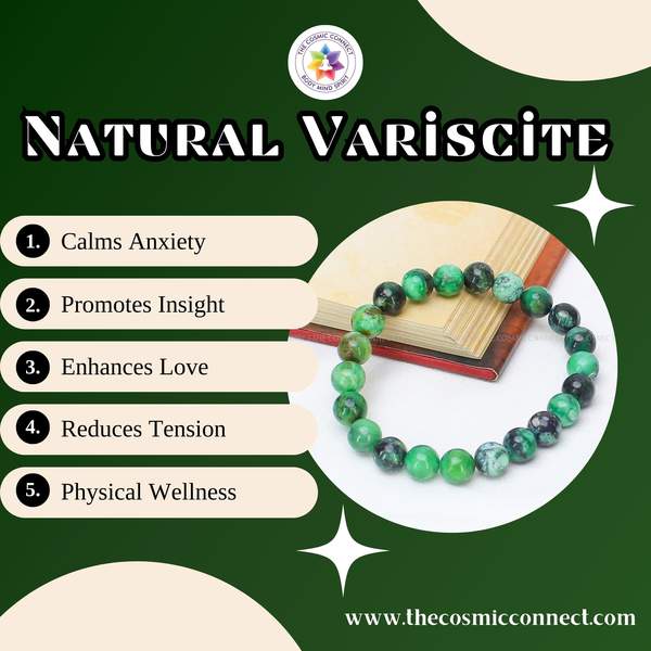 Variscite Healing Bracelet – Stress Relief, Emotional Healing & Spiritual Growth 3