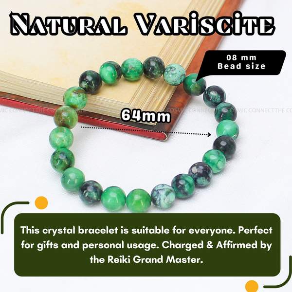 Variscite Healing Bracelet – Stress Relief, Emotional Healing & Spiritual Growth 4