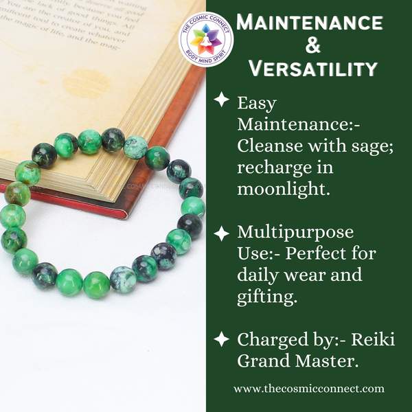 Variscite Healing Bracelet – Stress Relief, Emotional Healing & Spiritual Growth 5