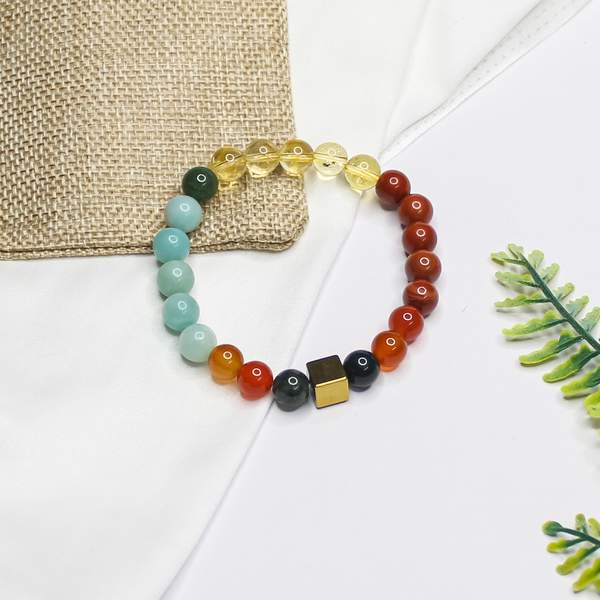Virgo Zodiac Bracelet for Emotional Stability, Chakra Balance