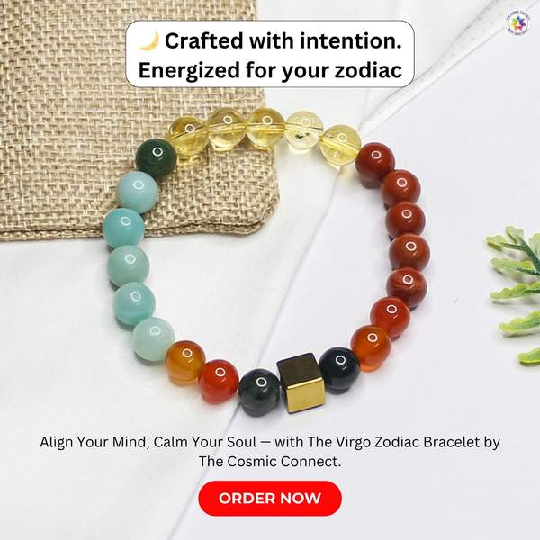 Virgo Zodiac Bracelet for Emotional Stability, Chakra Balance 9
