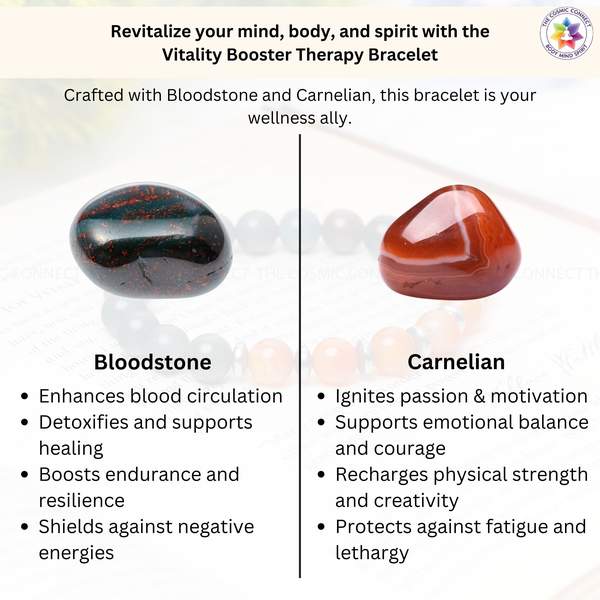 Vitality Booster Therapy Bracelet for Energy, Strength, Stamina & Chakra Balance 5