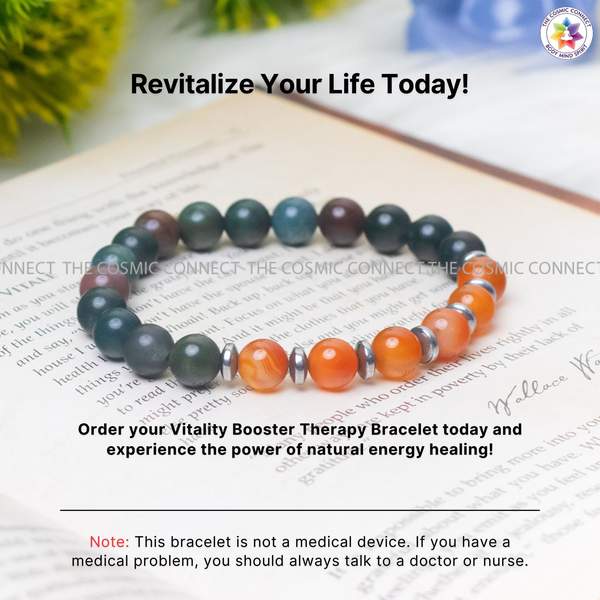 Vitality Booster Therapy Bracelet for Energy, Strength, Stamina & Chakra Balance 8