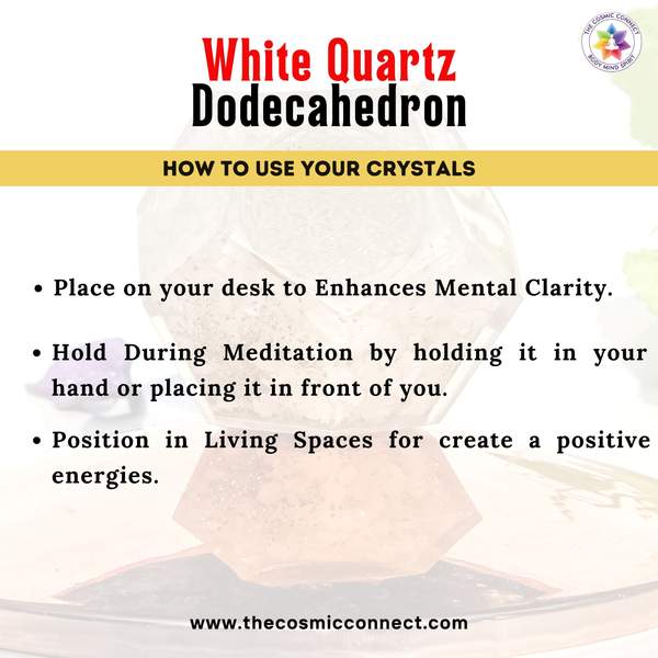 White Quartz Orgone Dodecahedron Master Healer for Clarity, & Balance 3