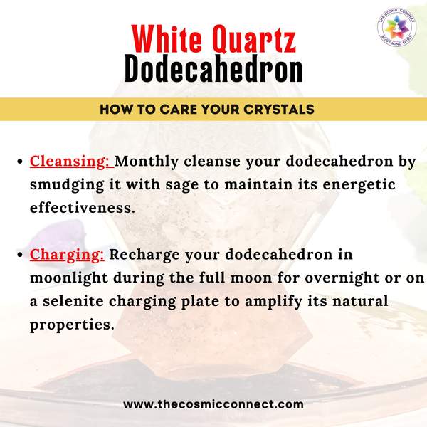 White Quartz Orgone Dodecahedron Master Healer for Clarity, & Balance 4