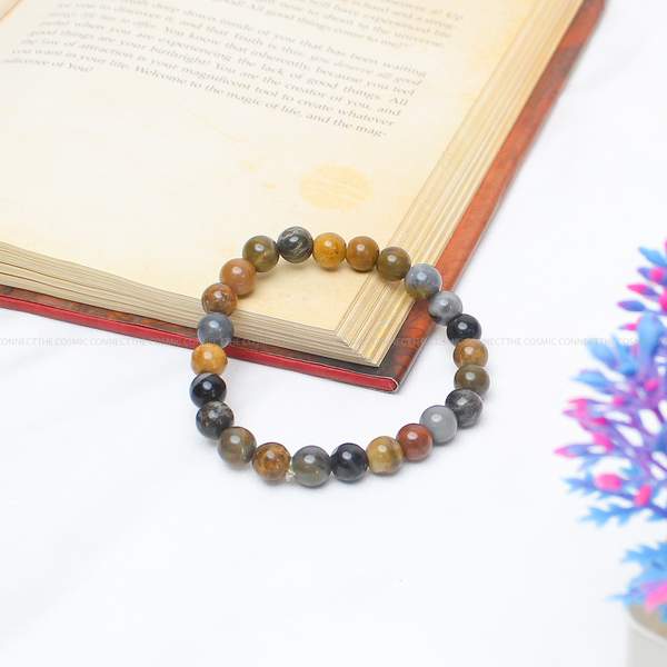 Wood Agate Healing Bracelet – Grounding, Protection & Emotional Stability 2