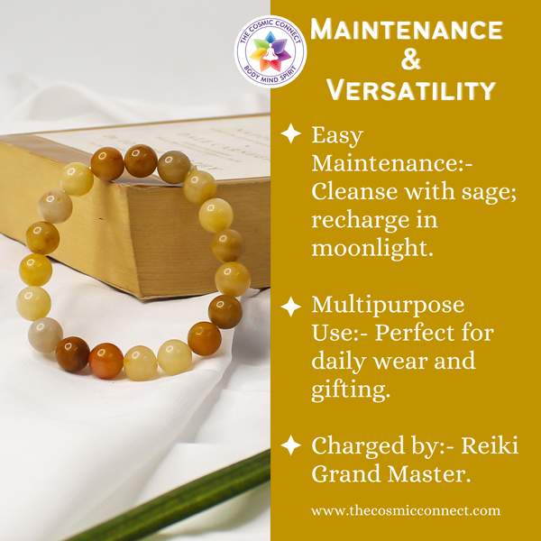 Yellow Aventurine Healing Bracelet – Confidence, Prosperity & Emotional Balance 10