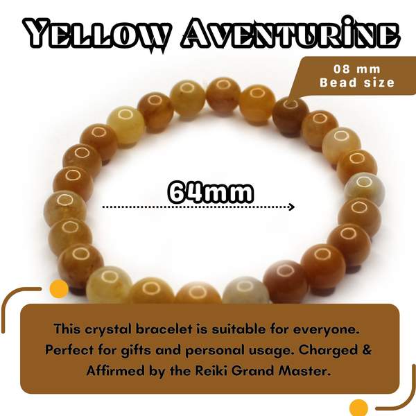 Yellow Aventurine Healing Bracelet – Confidence, Prosperity & Emotional Balance 4