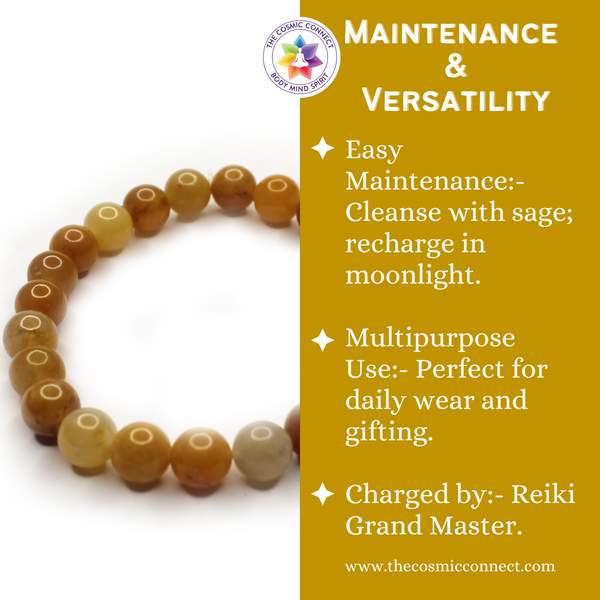 Yellow Aventurine Healing Bracelet – Confidence, Prosperity & Emotional Balance 5