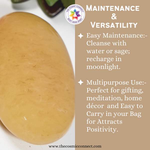 Yellow Aventurine Palm Stone for Boost Confidence & Abundance 3