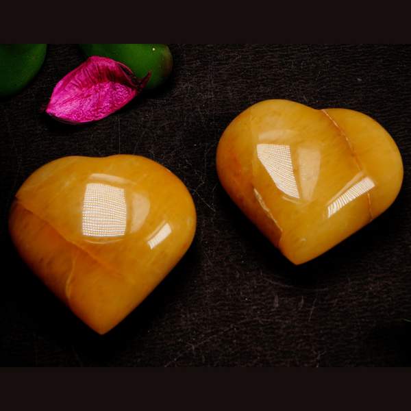 Yellow Aventurine Puffy Heart Embrace Joy, and Abundance 2