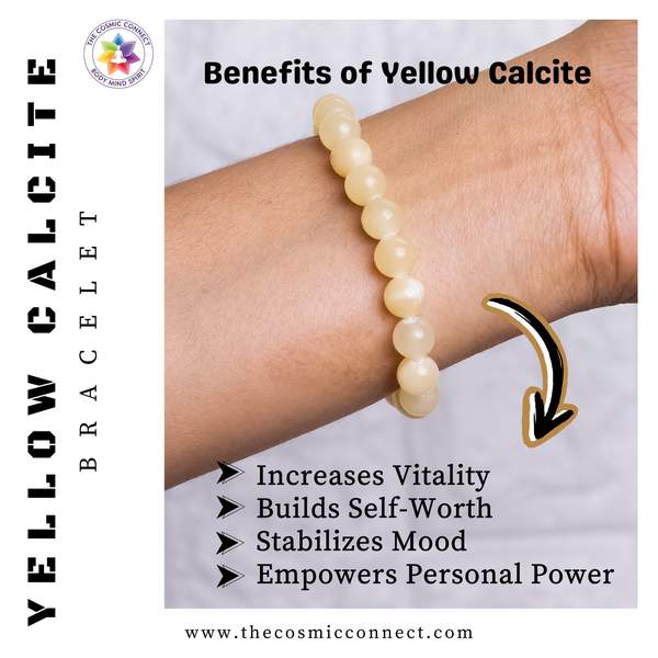 Yellow Calcite Healing Bracelet – Confidence, Joy & Mental Clarity 3