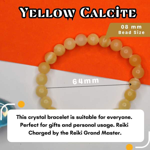 Yellow Calcite Healing Bracelet – Confidence, Joy & Mental Clarity 4
