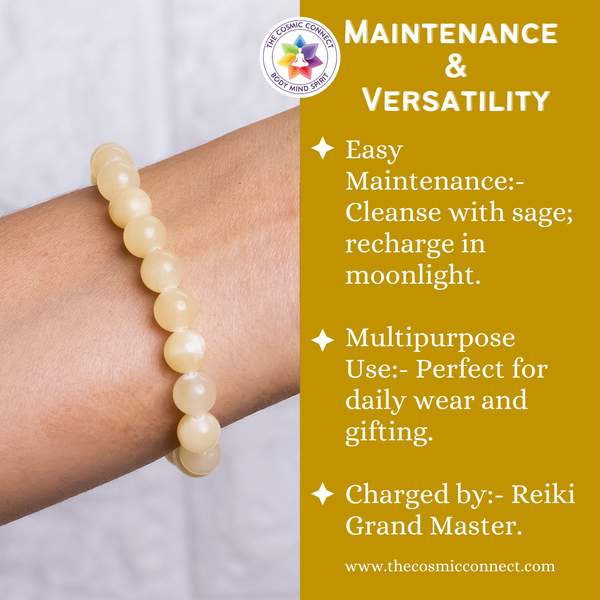 Yellow Calcite Healing Bracelet – Confidence, Joy & Mental Clarity 5