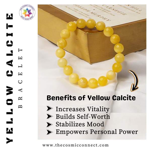 Yellow Calcite Healing Bracelet – Confidence, Joy & Mental Clarity 7