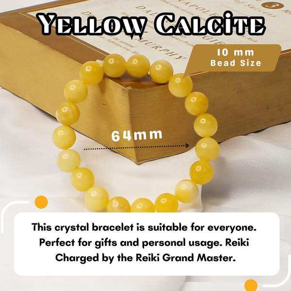 Yellow Calcite Healing Bracelet – Confidence, Joy & Mental Clarity 8