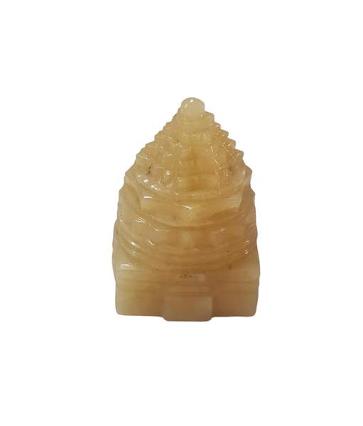 Yellow Calcite Shree Yantra Manifest Prosperity & Spiritual Awakening