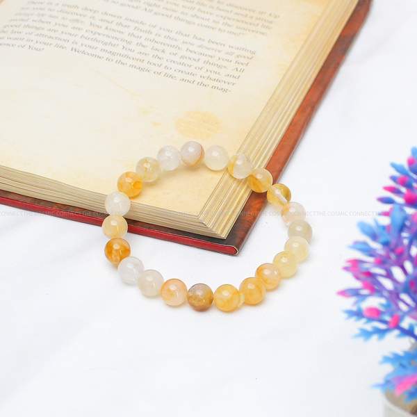 Yellow Garden Quartz Healing Bracelet – Abundance, Clarity & Emotional Balance 2