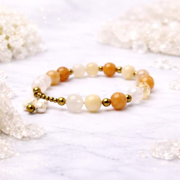 Yellow Garden Quartz Healing Bracelet – Abundance, Clarity & Emotional Balance 6