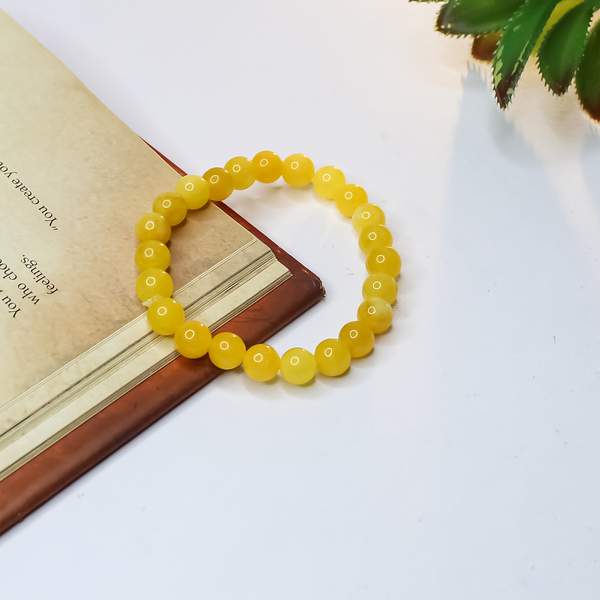 Yellow Jade Crystal Bracelet - Prosperity & Positivity