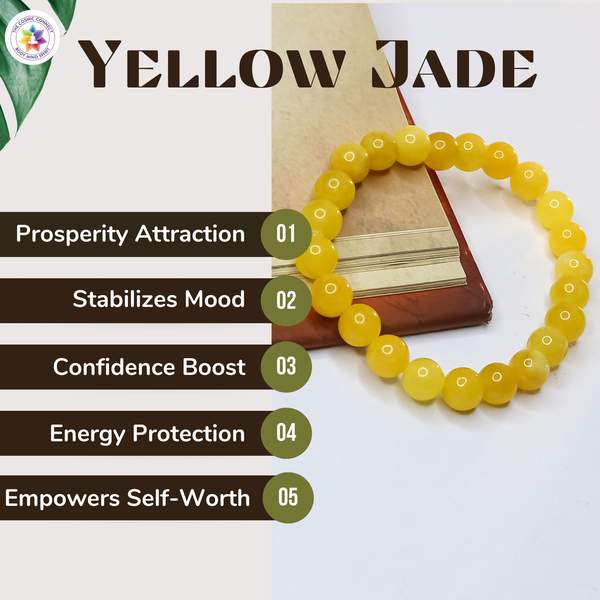 Yellow Jade Crystal Bracelet - Prosperity & Positivity 2