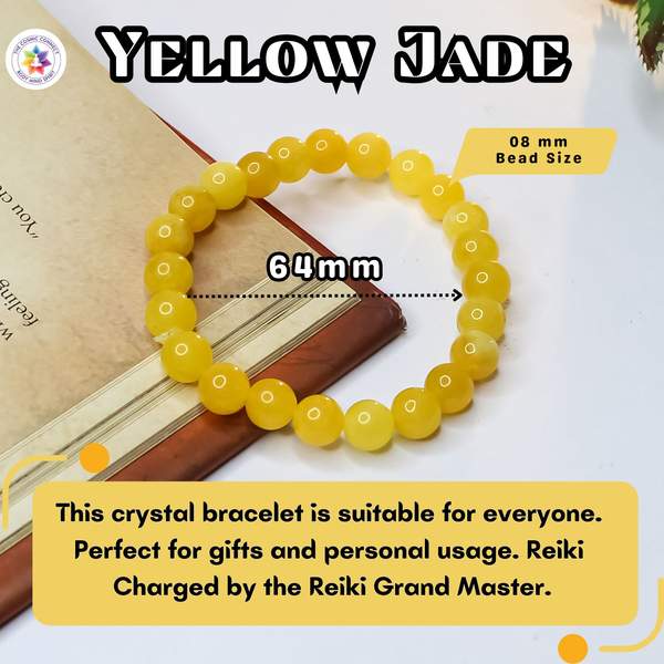 Yellow Jade Crystal Bracelet - Prosperity & Positivity 3