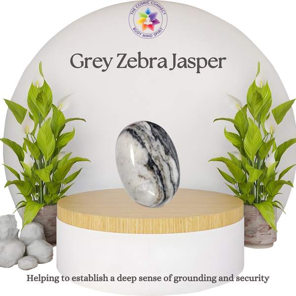 Zebra Jasper Palm Stone for Calm, Balance, and Healing 2